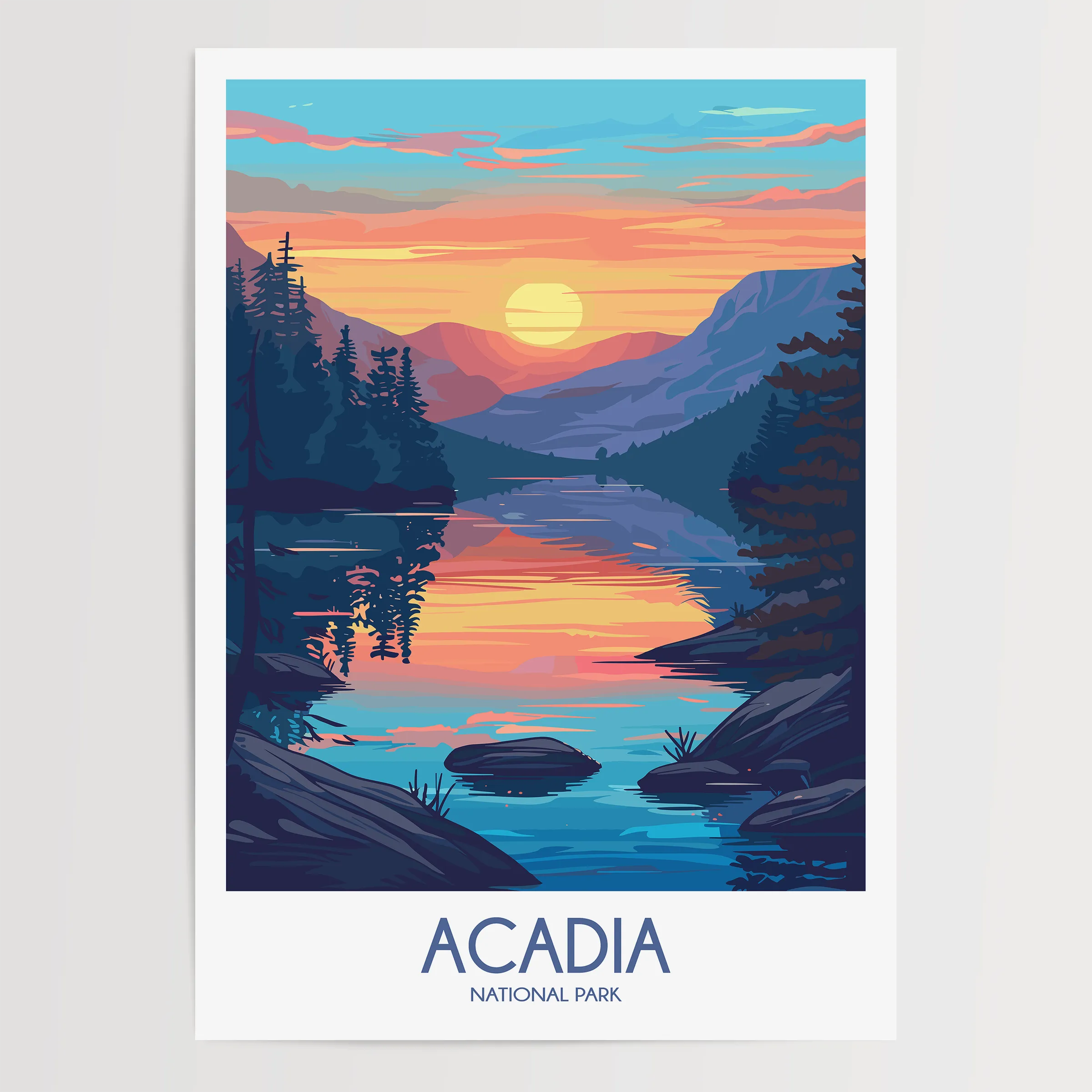 Acadia Destination Art Gift