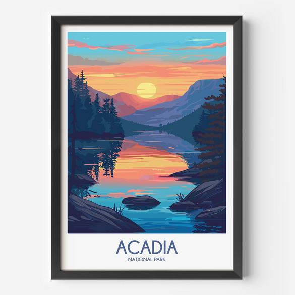 Acadia Scenic Landscape Art
