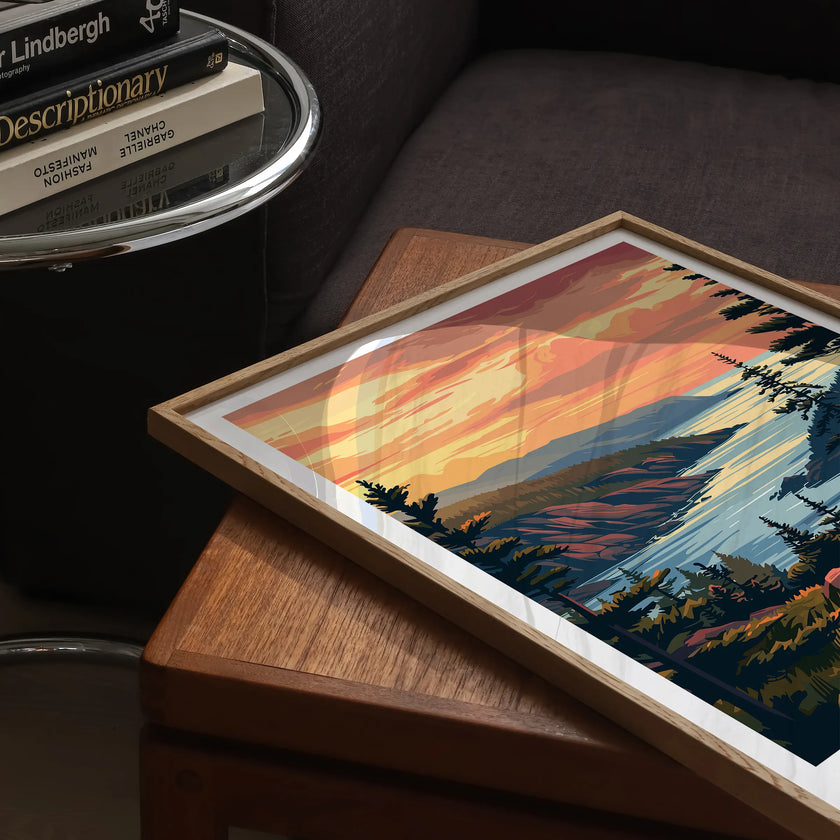 Acadia Vintage Style Print