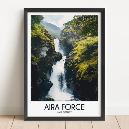 Aira Force Modern Travel Poster