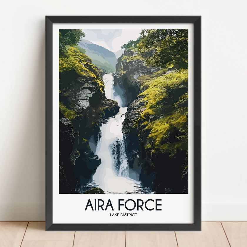 Aira Force Modern Travel Poster