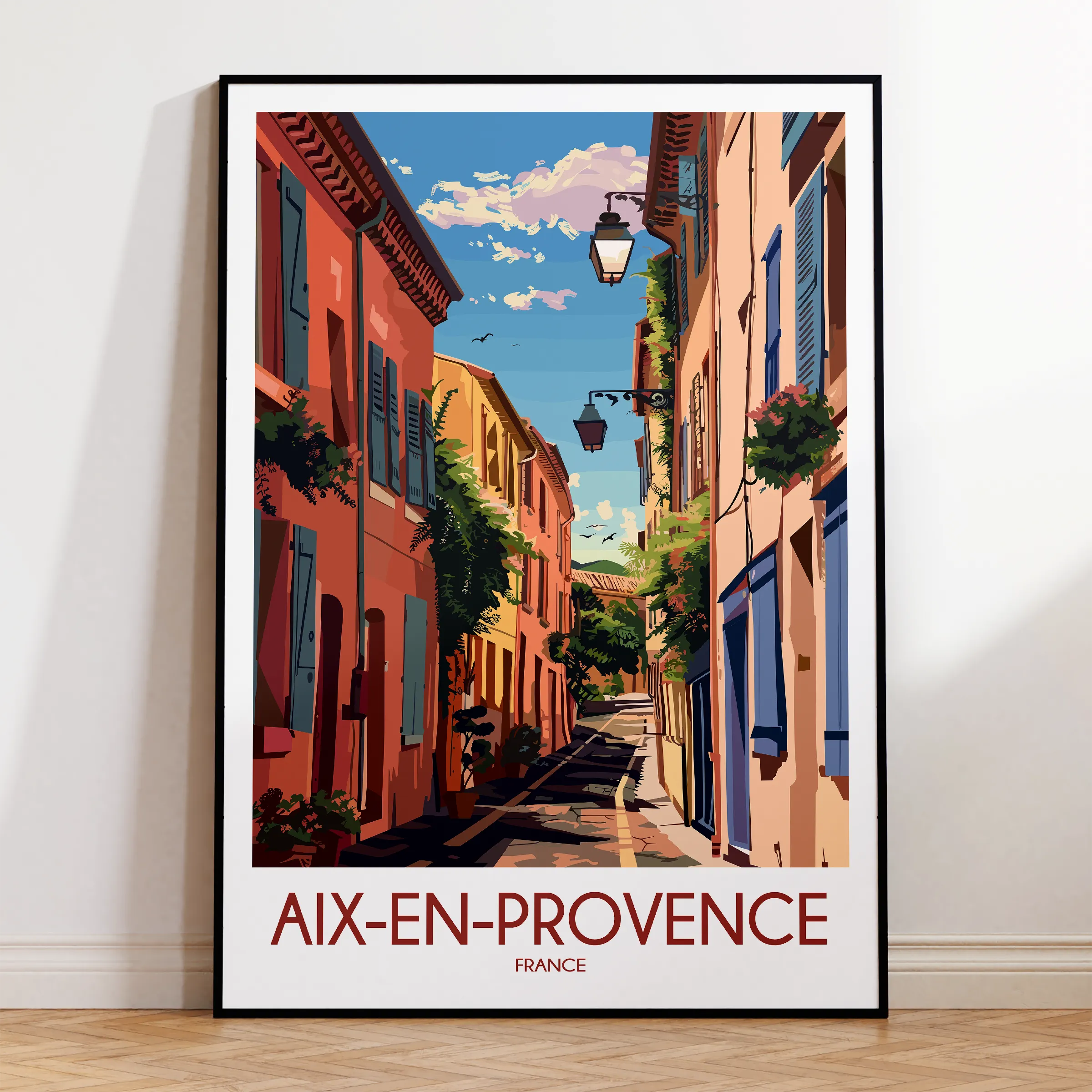 Aix-En-Provence Minimalist Wall Art