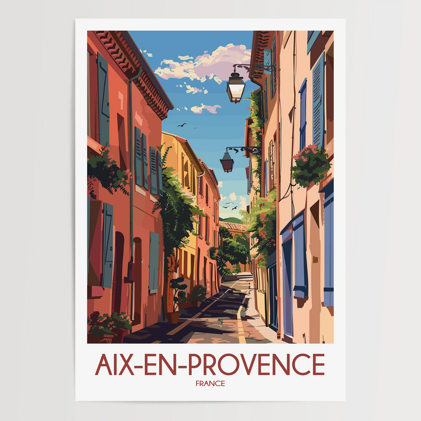 Aix-En-Provence Scenic Landscape Art