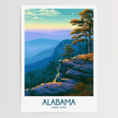 Alabama Modern Travel Poster