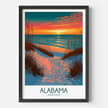 Alabama Modern Travel Poster