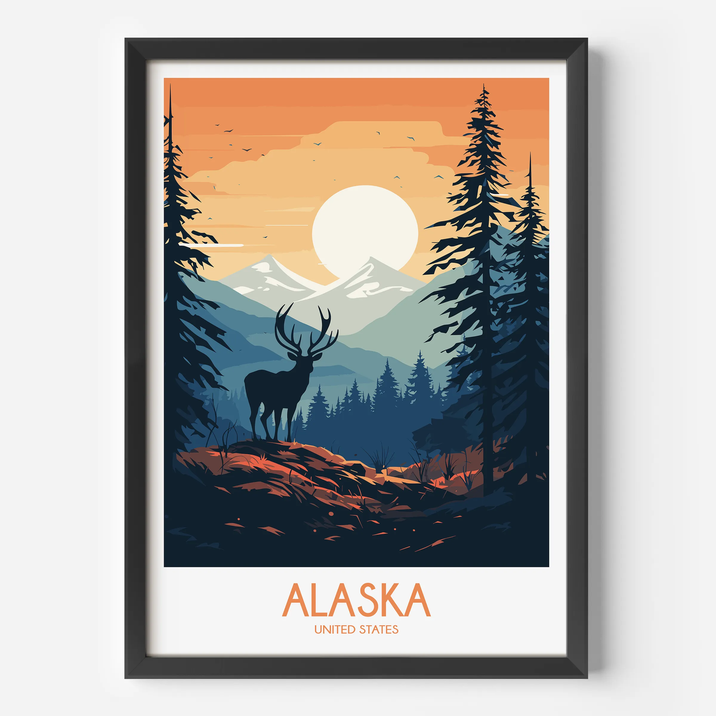 Alaska Minimalist Wall Art