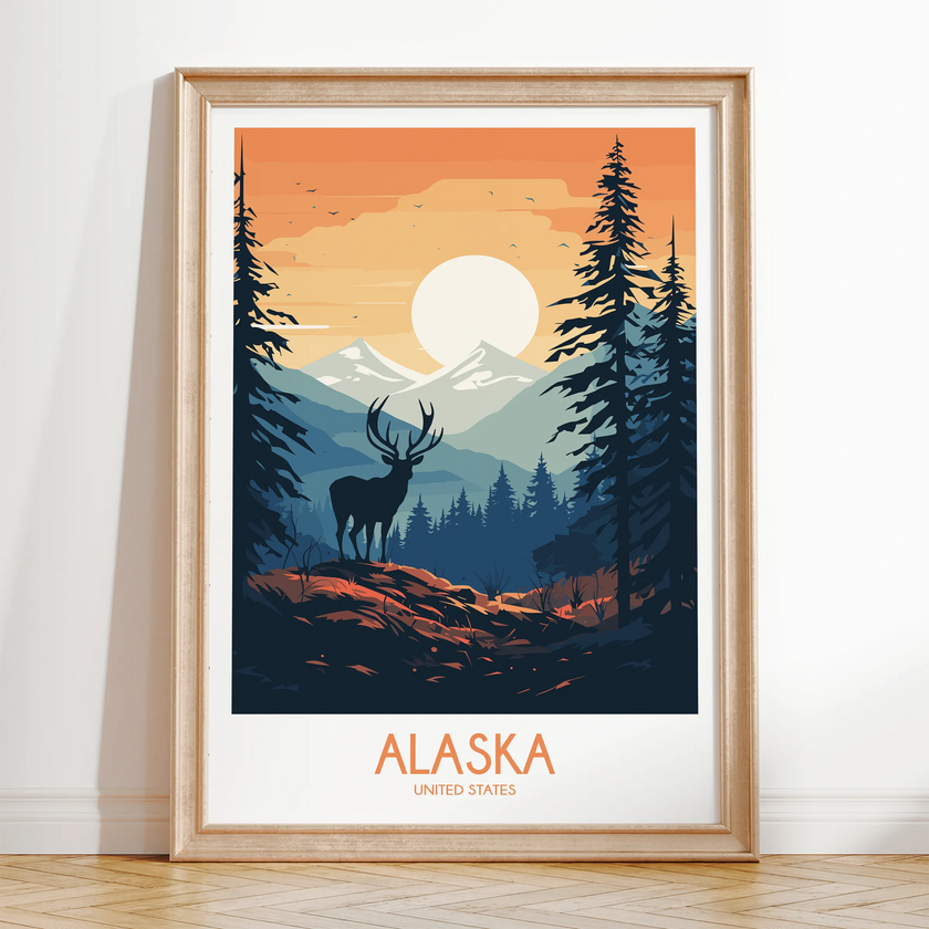 Alaska Souvenir Poster Print