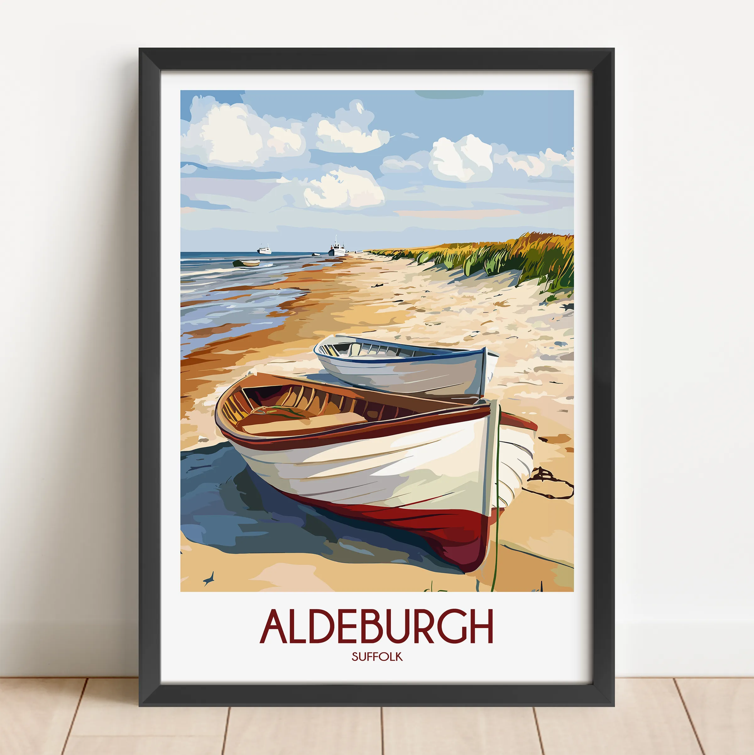 Aldeburgh Modern Travel Poster