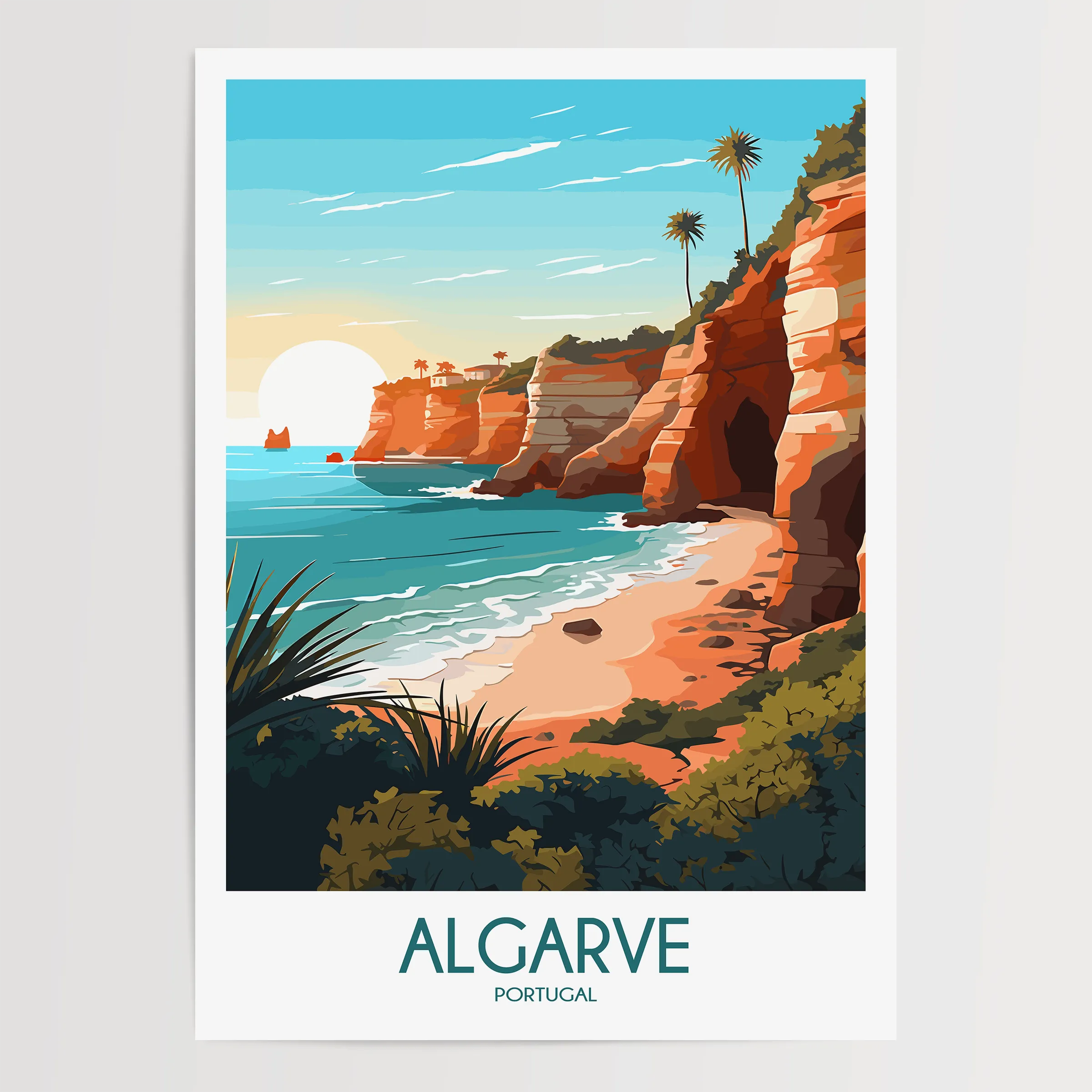 Algarve Scenic Landscape Art