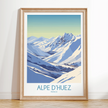 Alpe D'Huez Destination Art Gift