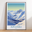 Alpe D'Huez Minimalist Wall Art