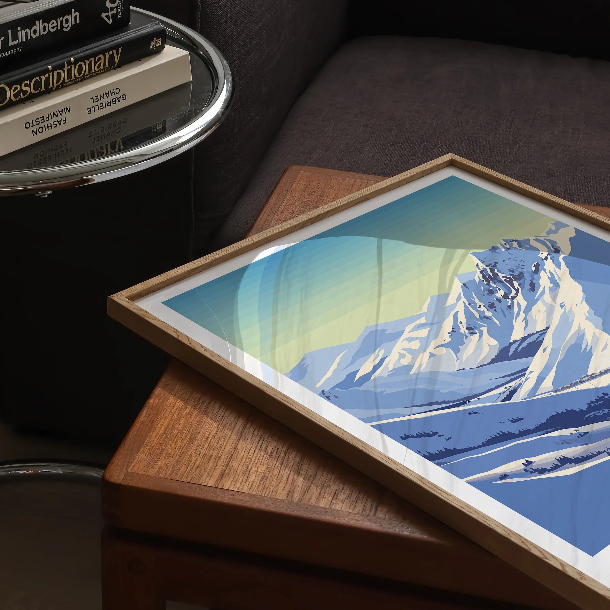 Alpe D'Huez Retro Travel Illustration