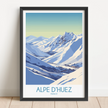 Alpe D'Huez Scenic Landscape Art