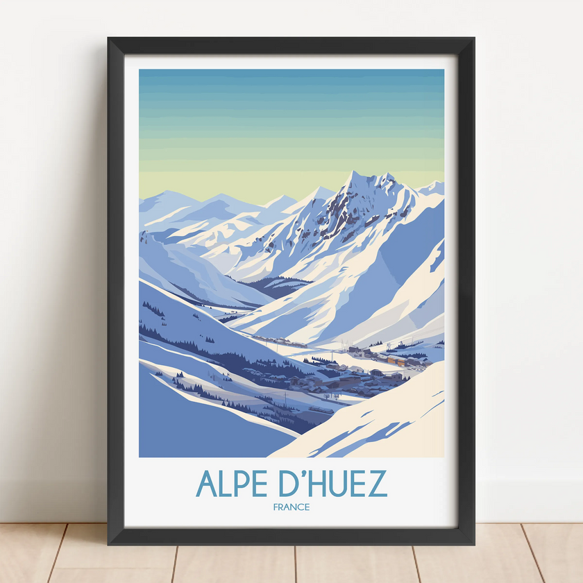 Alpe D'Huez Scenic Landscape Art