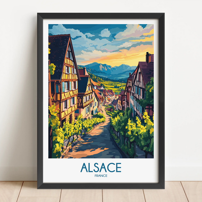 Alsace Destination Art Gift