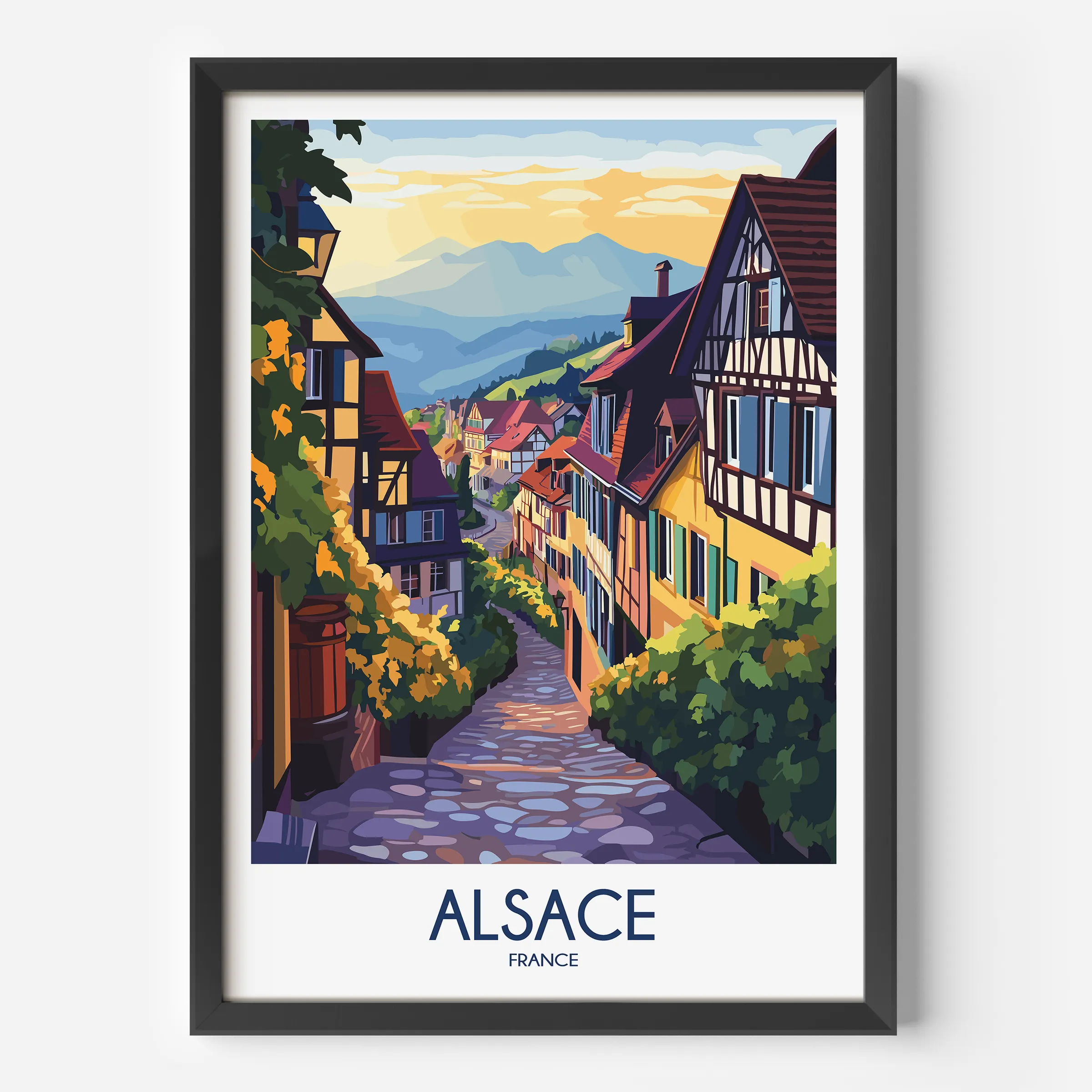 Alsace Destination Art Gift
