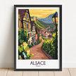 Alsace Modern Travel Poster