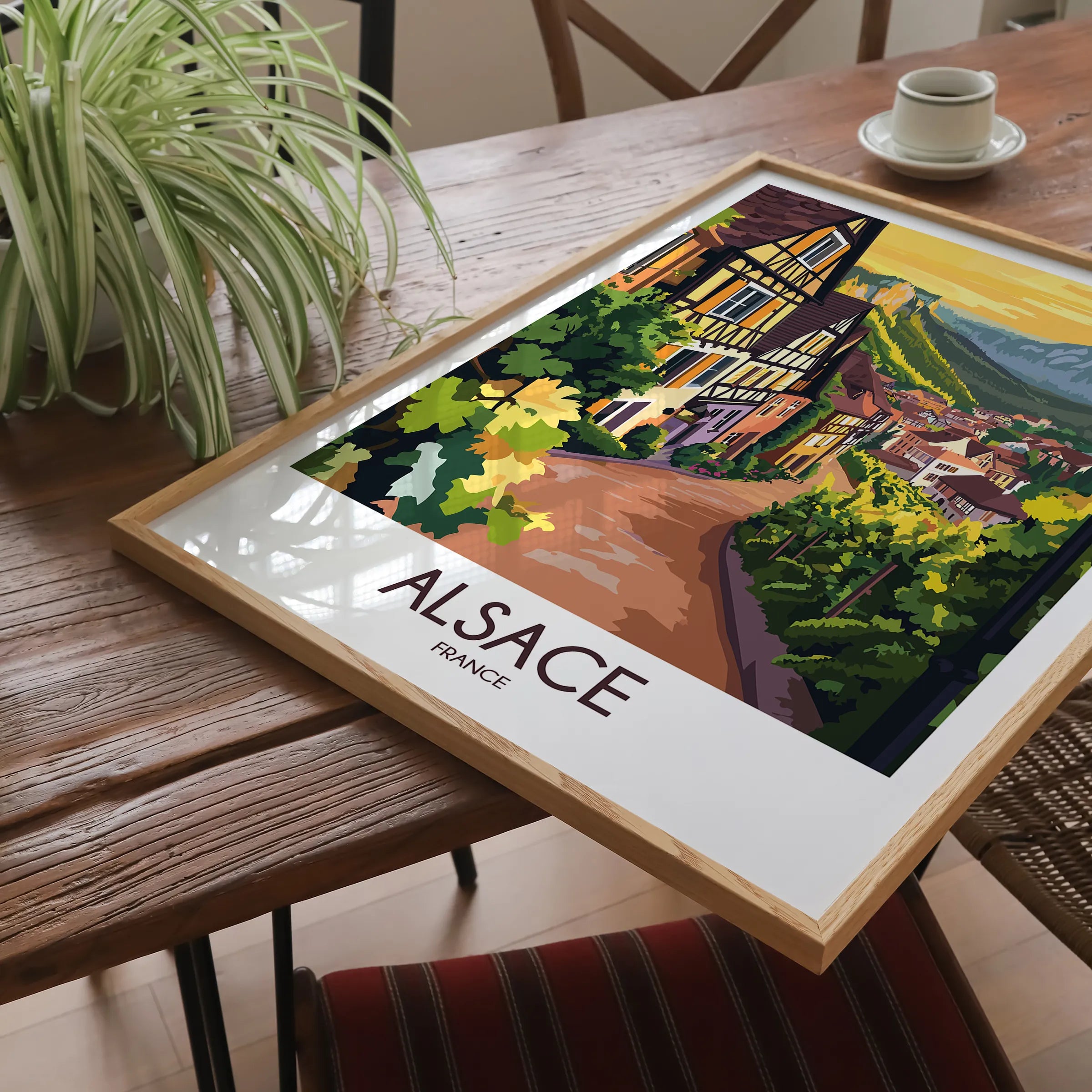Alsace Retro Travel Illustration