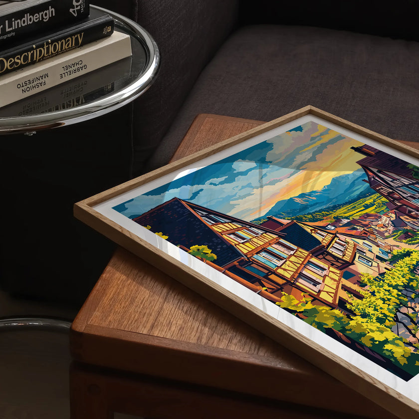 Alsace Scenic Landscape Art