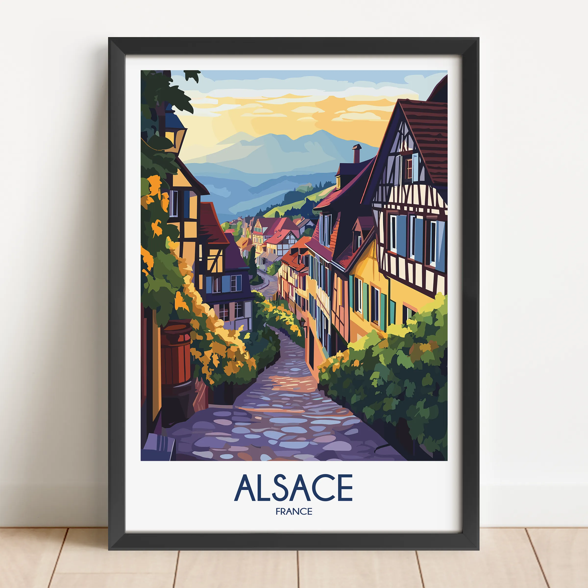 Alsace Scenic Landscape Art