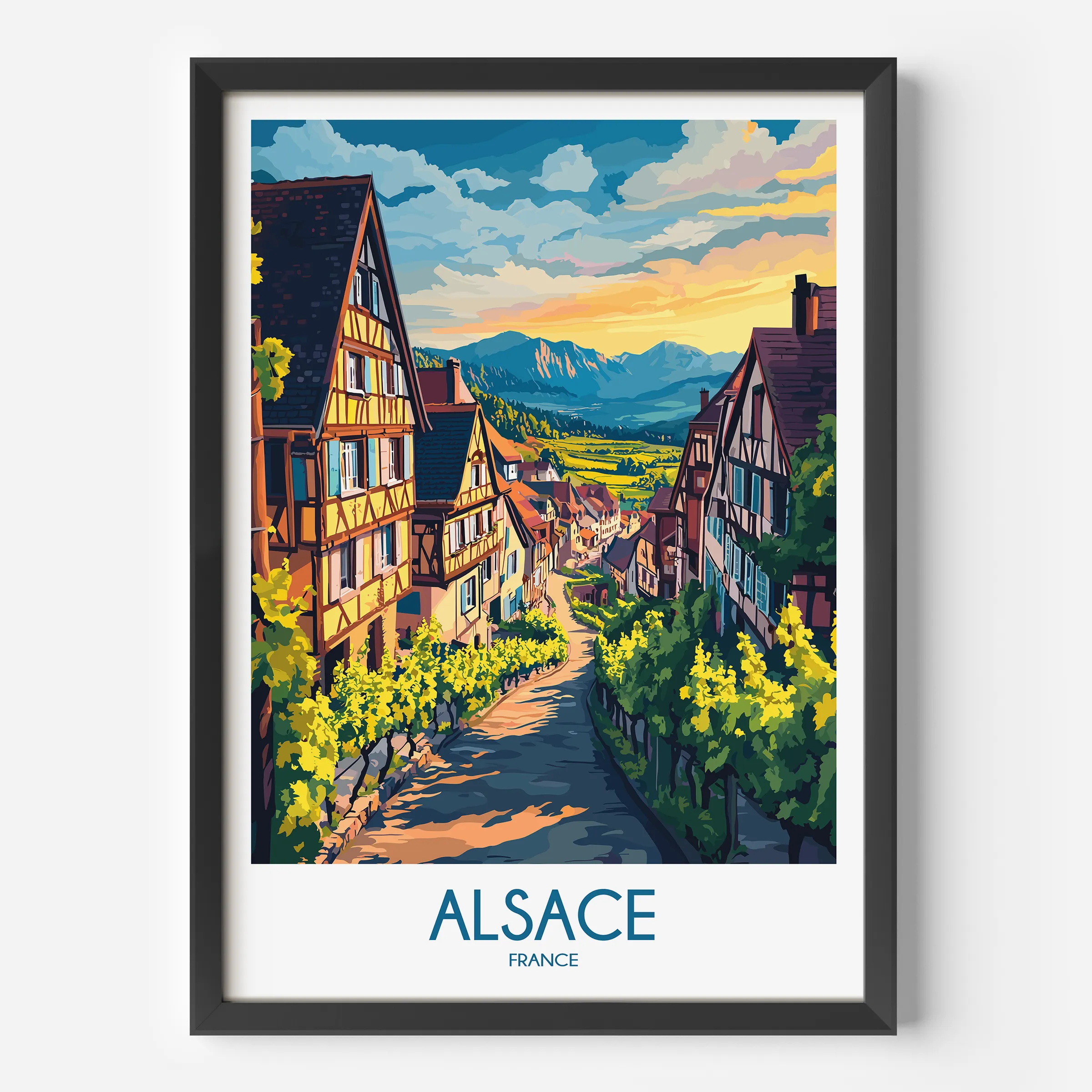 Alsace Scenic Landscape Art