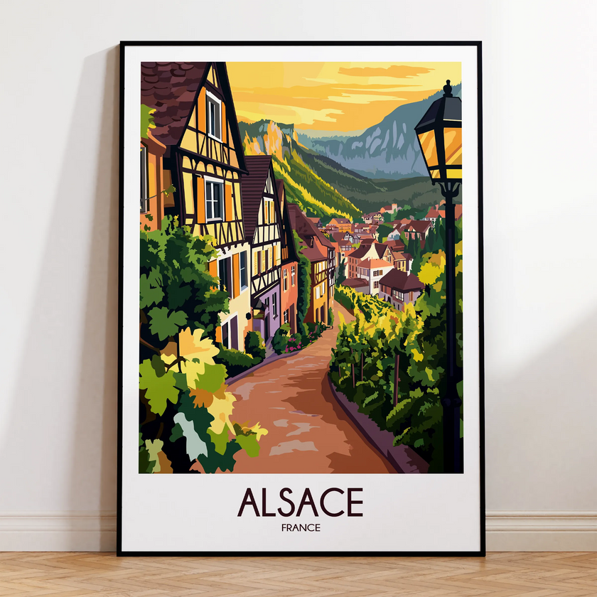 Alsace Souvenir Poster Print