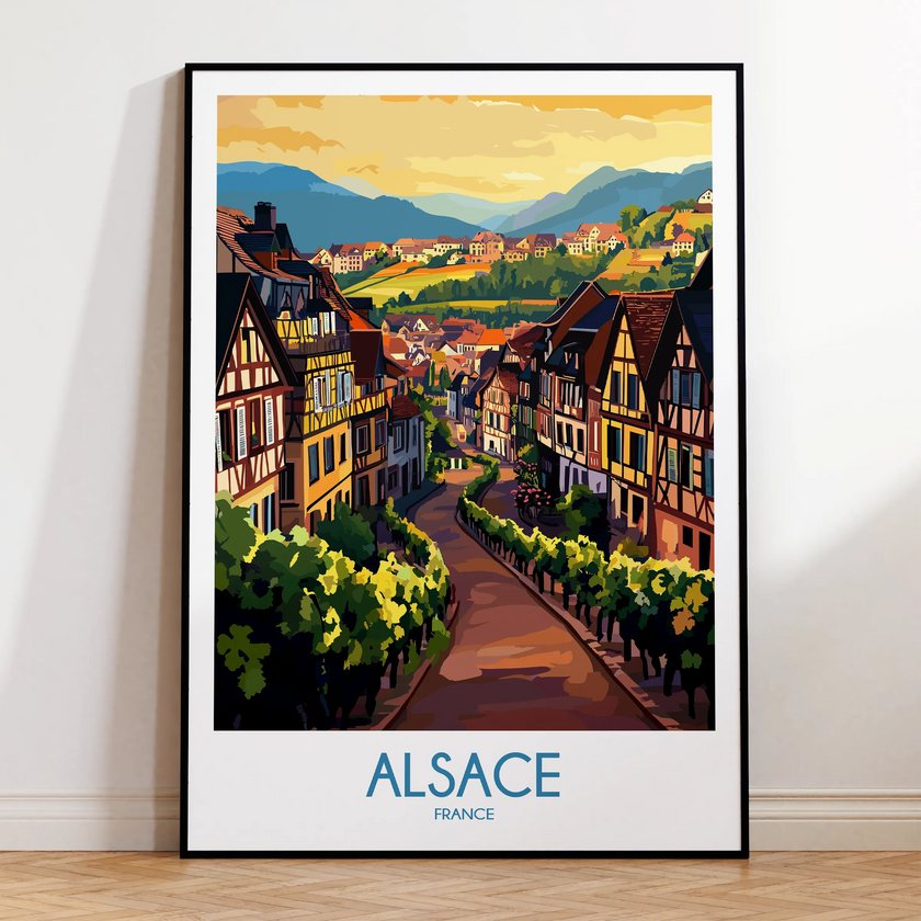 Alsace Souvenir Poster Print