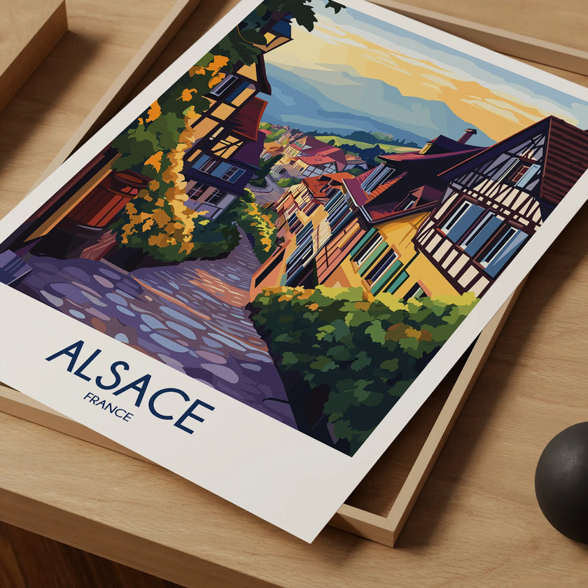 Alsace Vintage Style Print