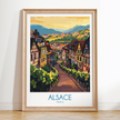 Alsace Vintage Style Print