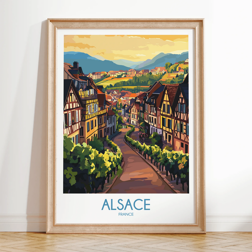 Alsace Vintage Style Print