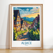 Alsace Vintage Style Print