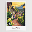 Alsace Vintage Style Print