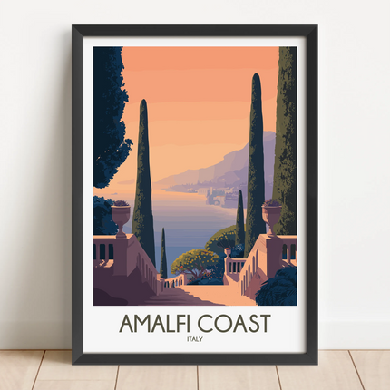 Amalfi Coast Minimalist Wall Art