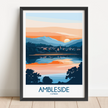 Ambleside Modern Travel Poster