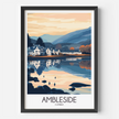Ambleside Modern Travel Poster
