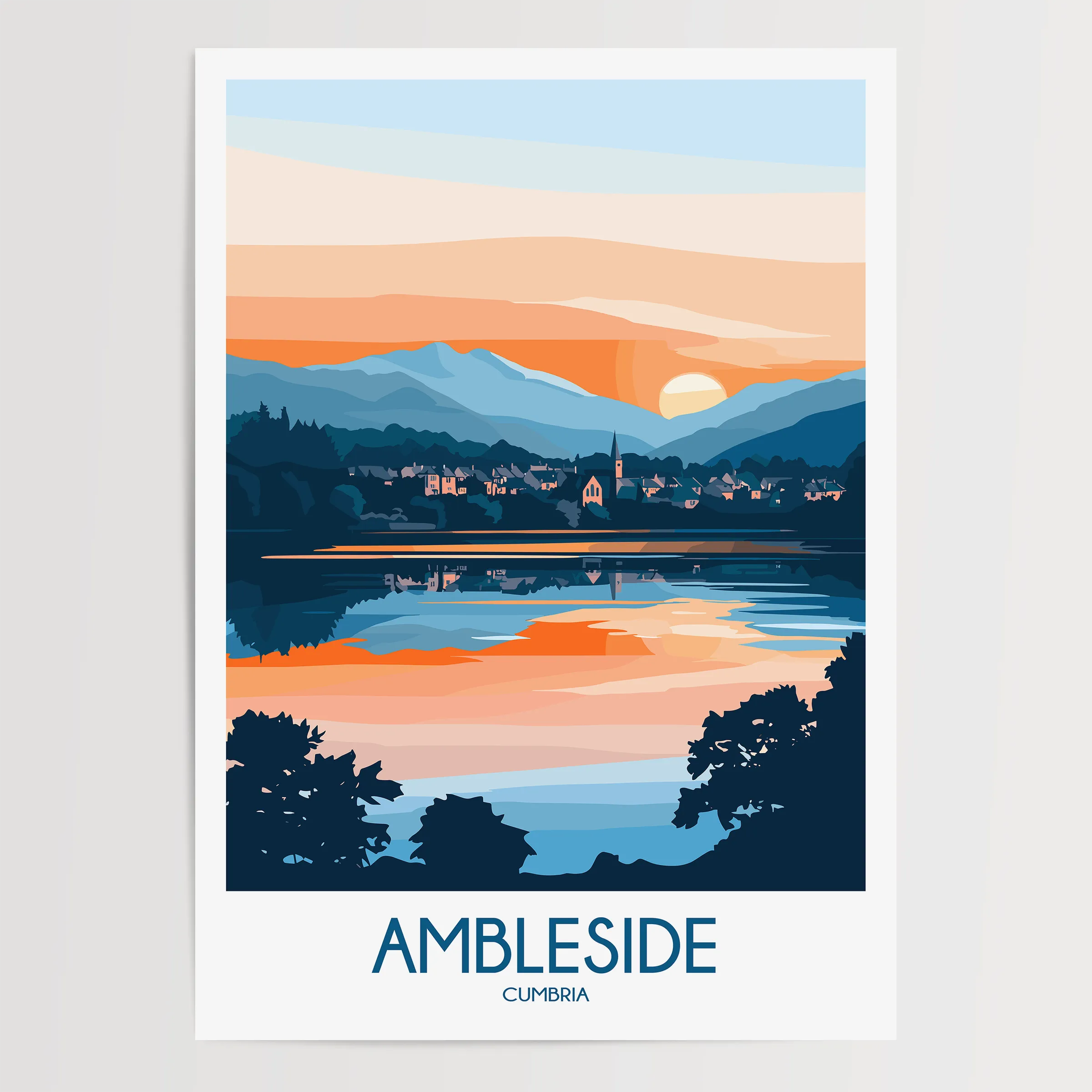 Ambleside Scenic Landscape Art