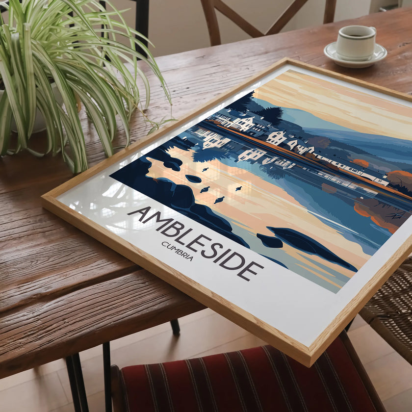 Ambleside Vintage Style Print