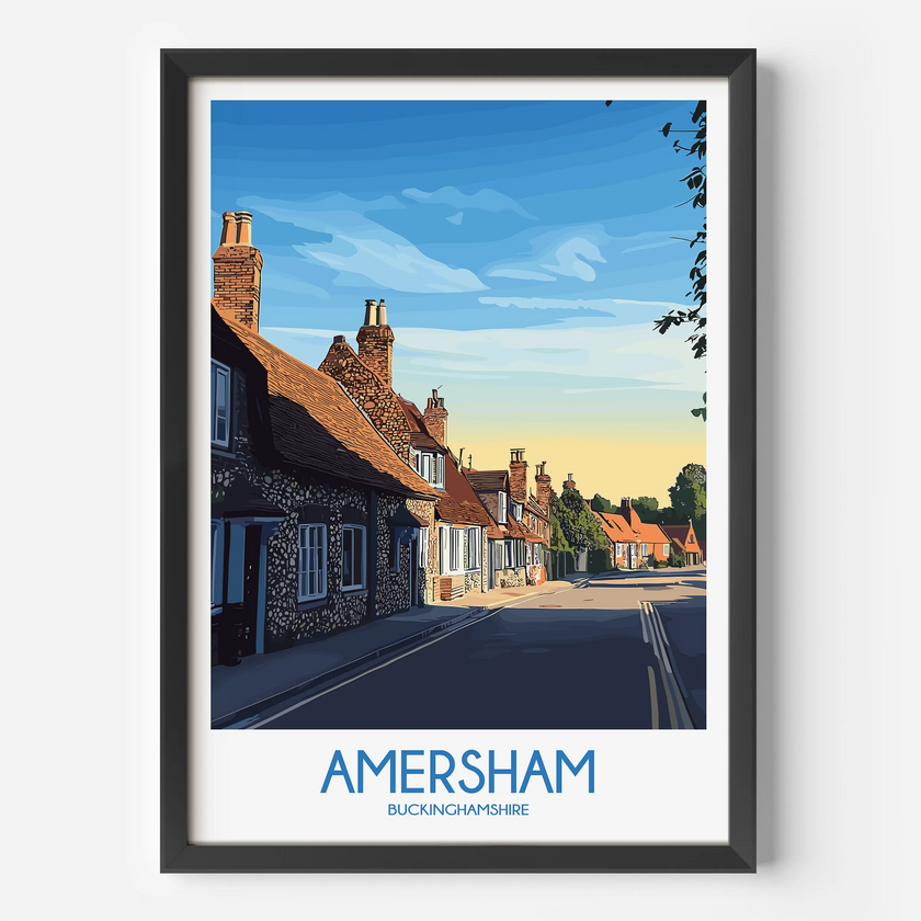 Amersham Modern Travel Poster