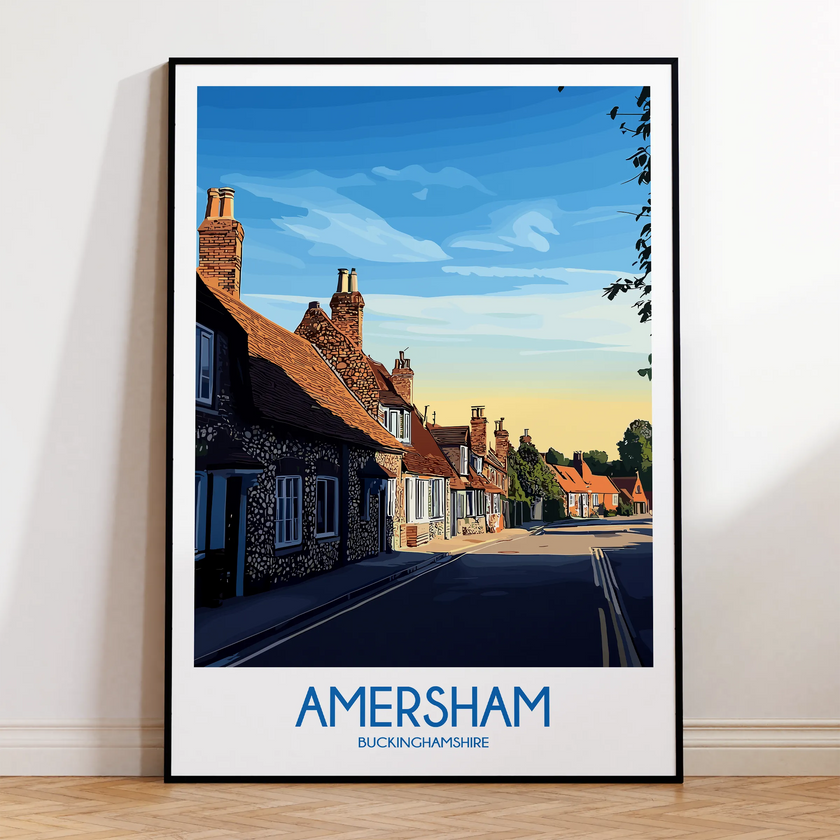Amersham Retro Travel Illustration