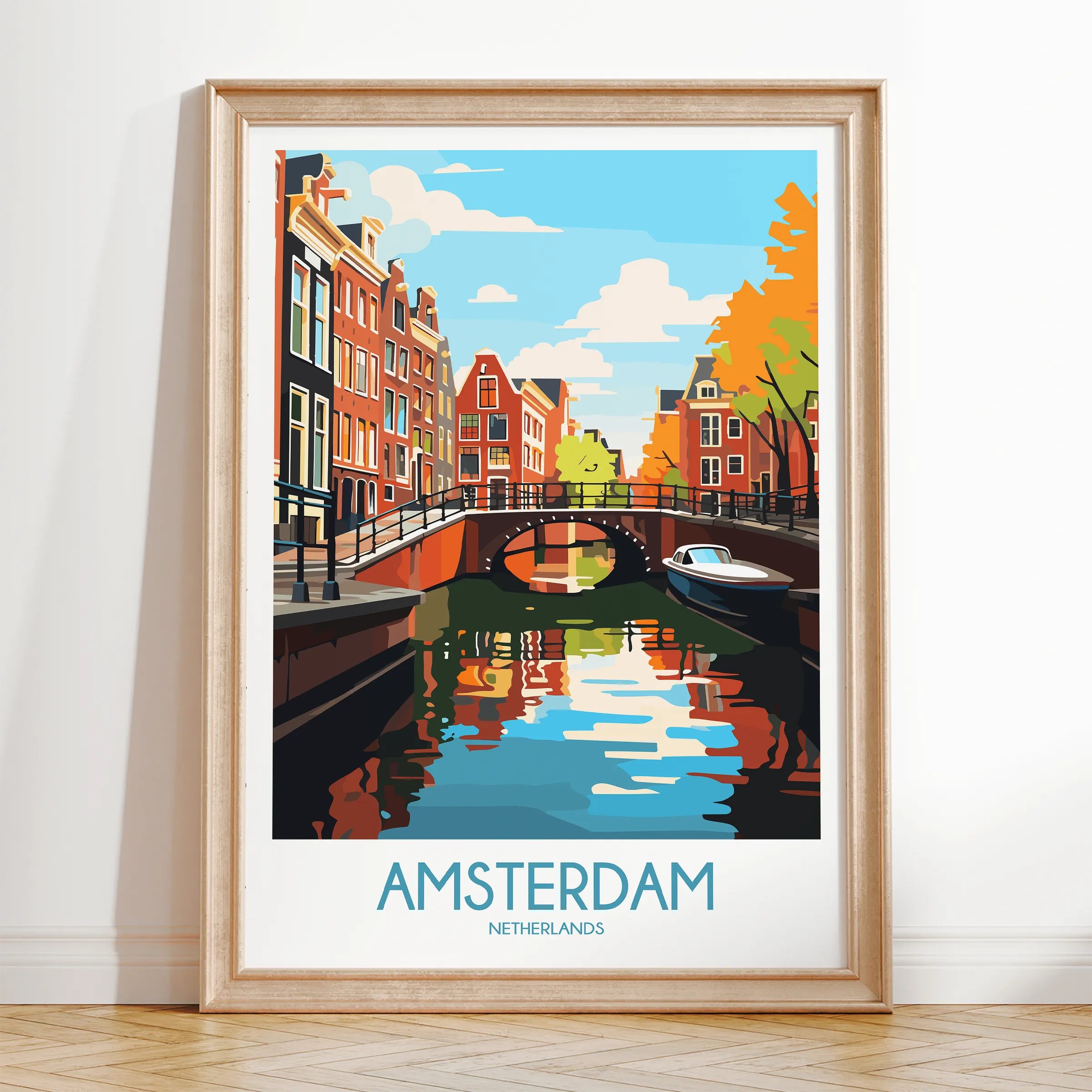Amsterdam Destination Art Gift