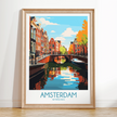 Amsterdam Destination Art Gift