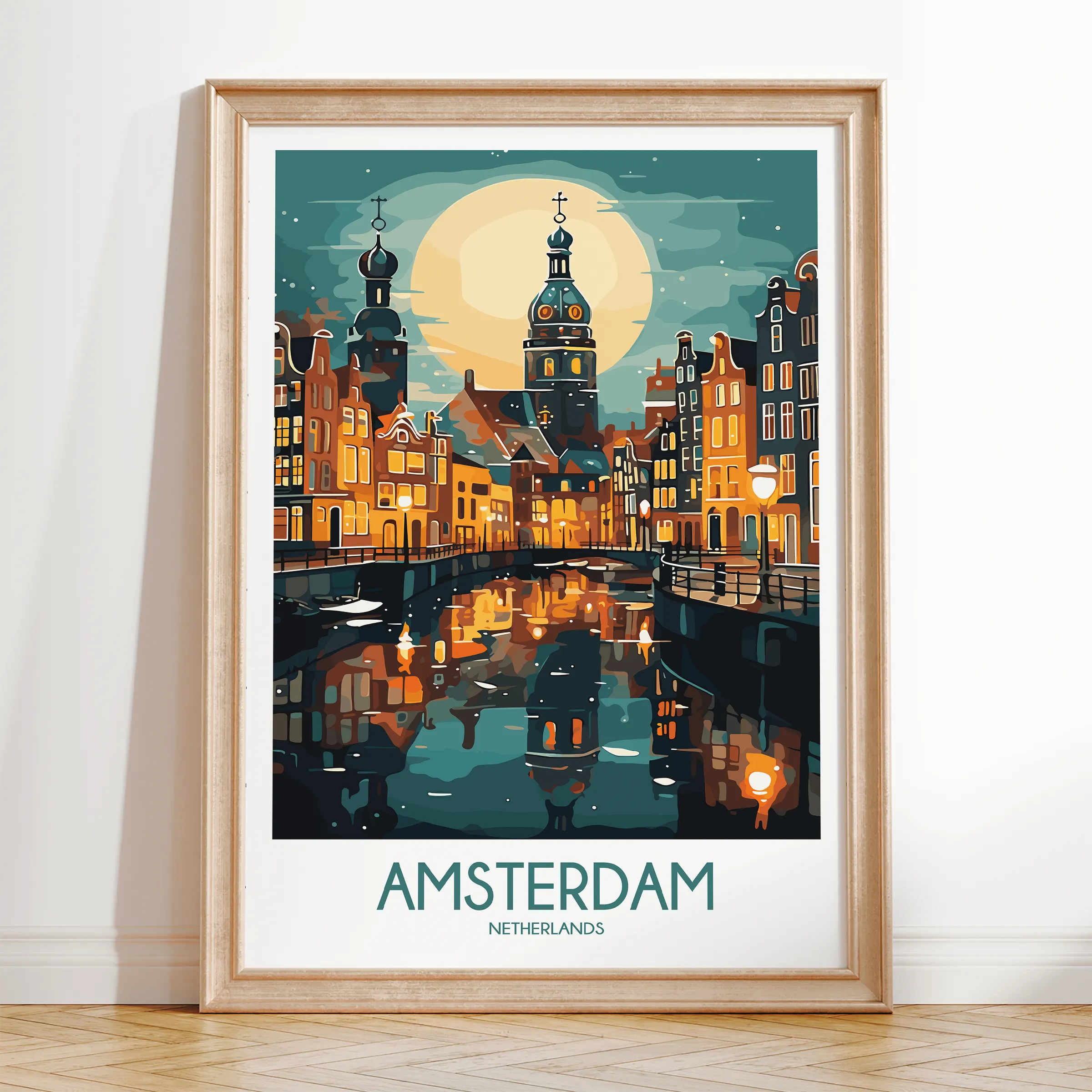 Amsterdam Destination Art Gift