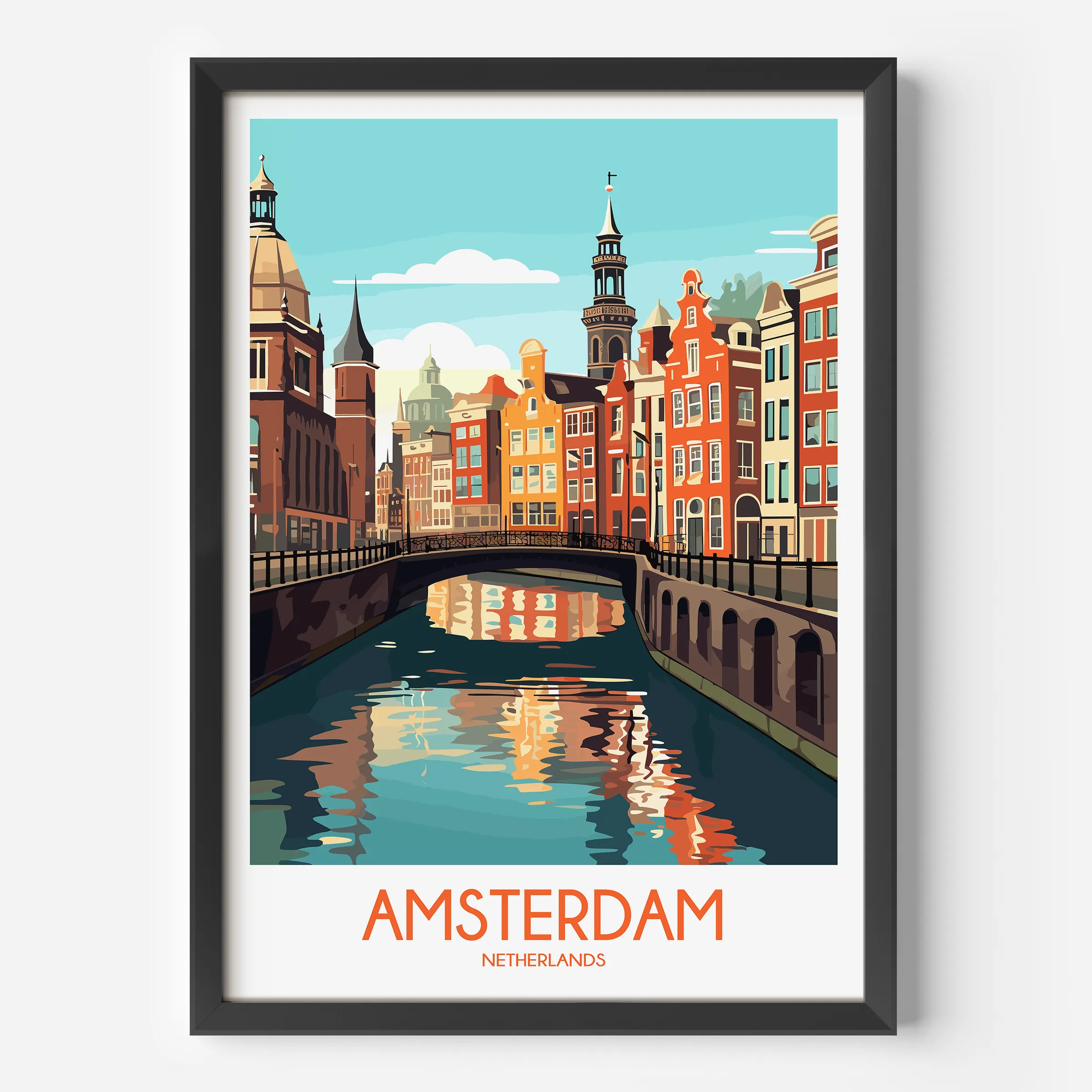 Amsterdam Destination Art Gift