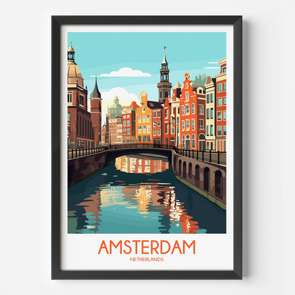 Amsterdam Destination Art Gift