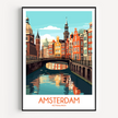 Amsterdam Minimalist Wall Art