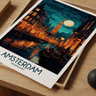 Amsterdam Modern Travel Poster