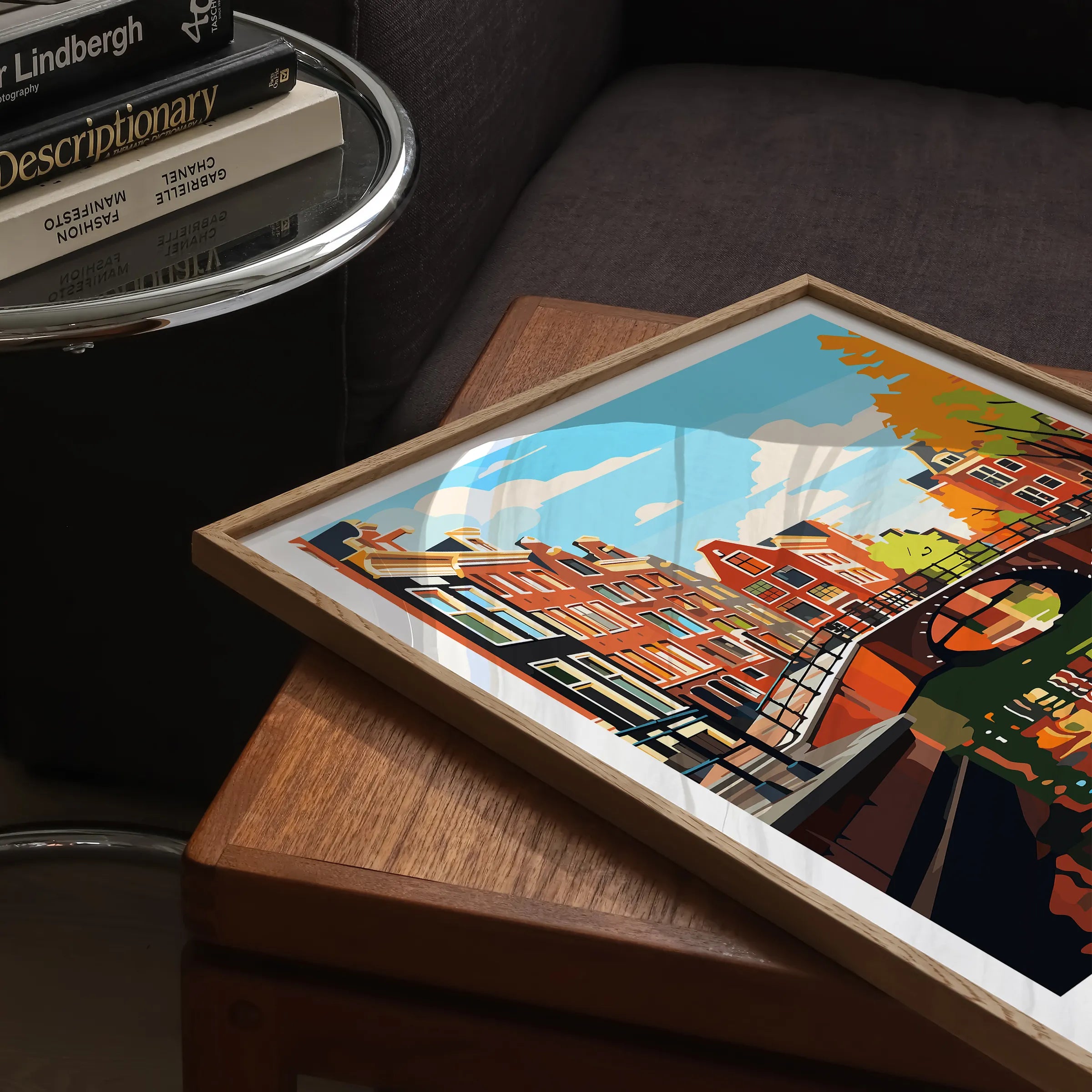 Amsterdam Retro Travel Illustration