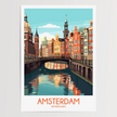 Amsterdam Scenic Landscape Art