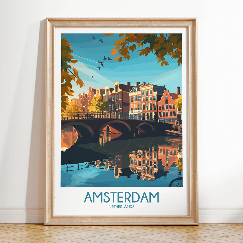 Amsterdam Souvenir Poster Print