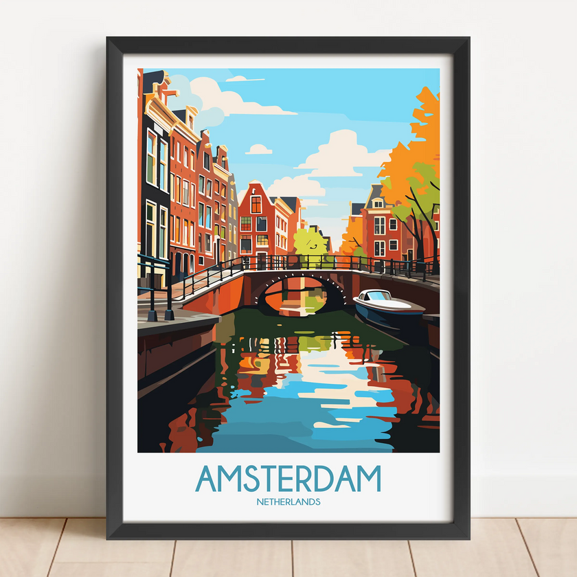 Amsterdam Souvenir Poster Print